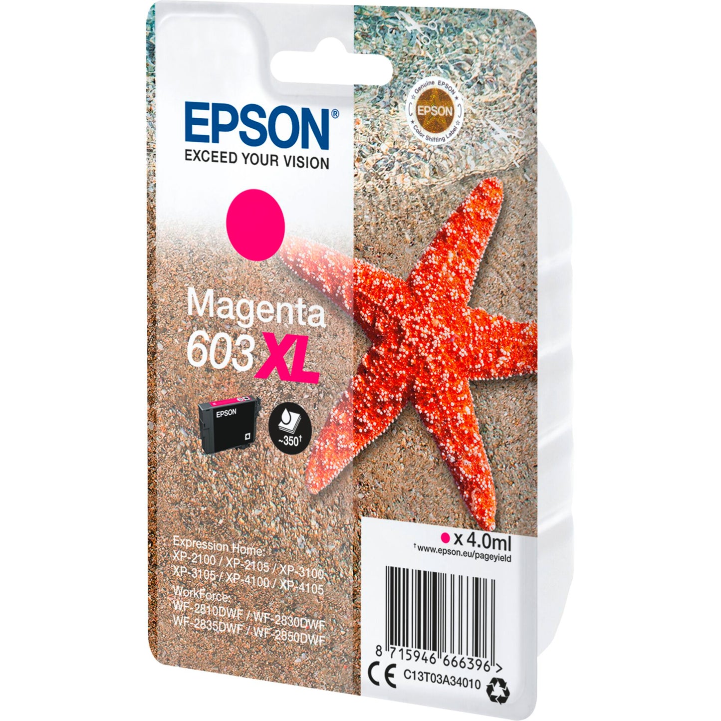 Epson ink cartridge magenta 603 XL                    T 03A3