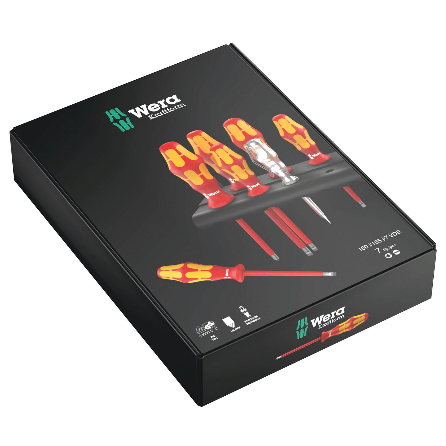 WERA 160 i/165 i/7 Kraftform Plu screwdriver set