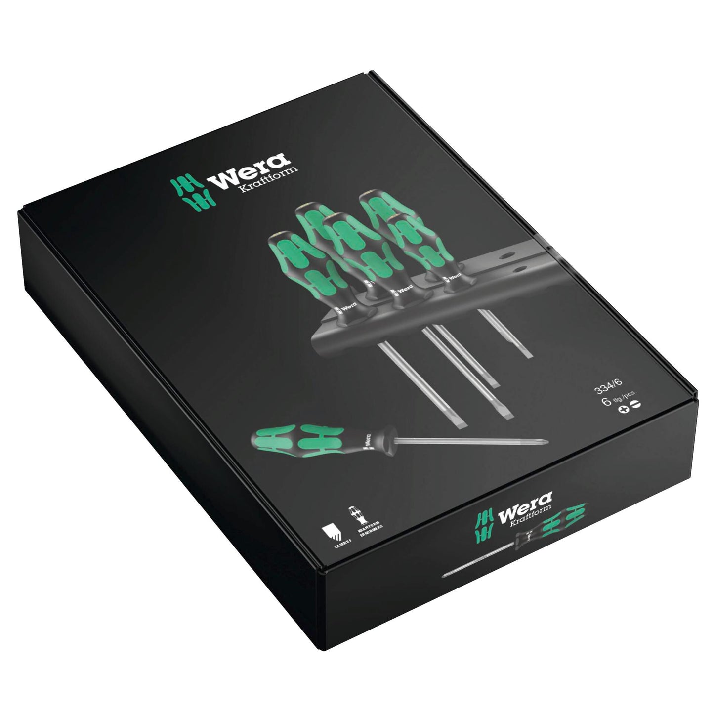 WERA 334/6 Kraftform Plus Lasertip screwdriver set