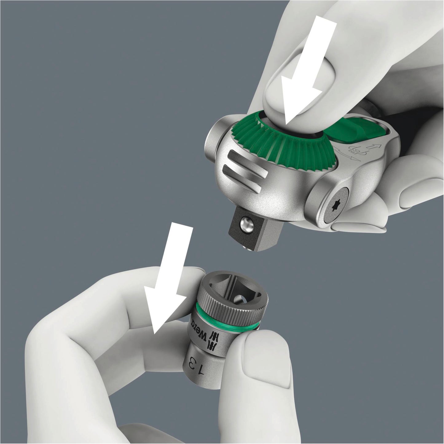 WERA 8000 A Zyklop Speed Ratched 1/4  drive