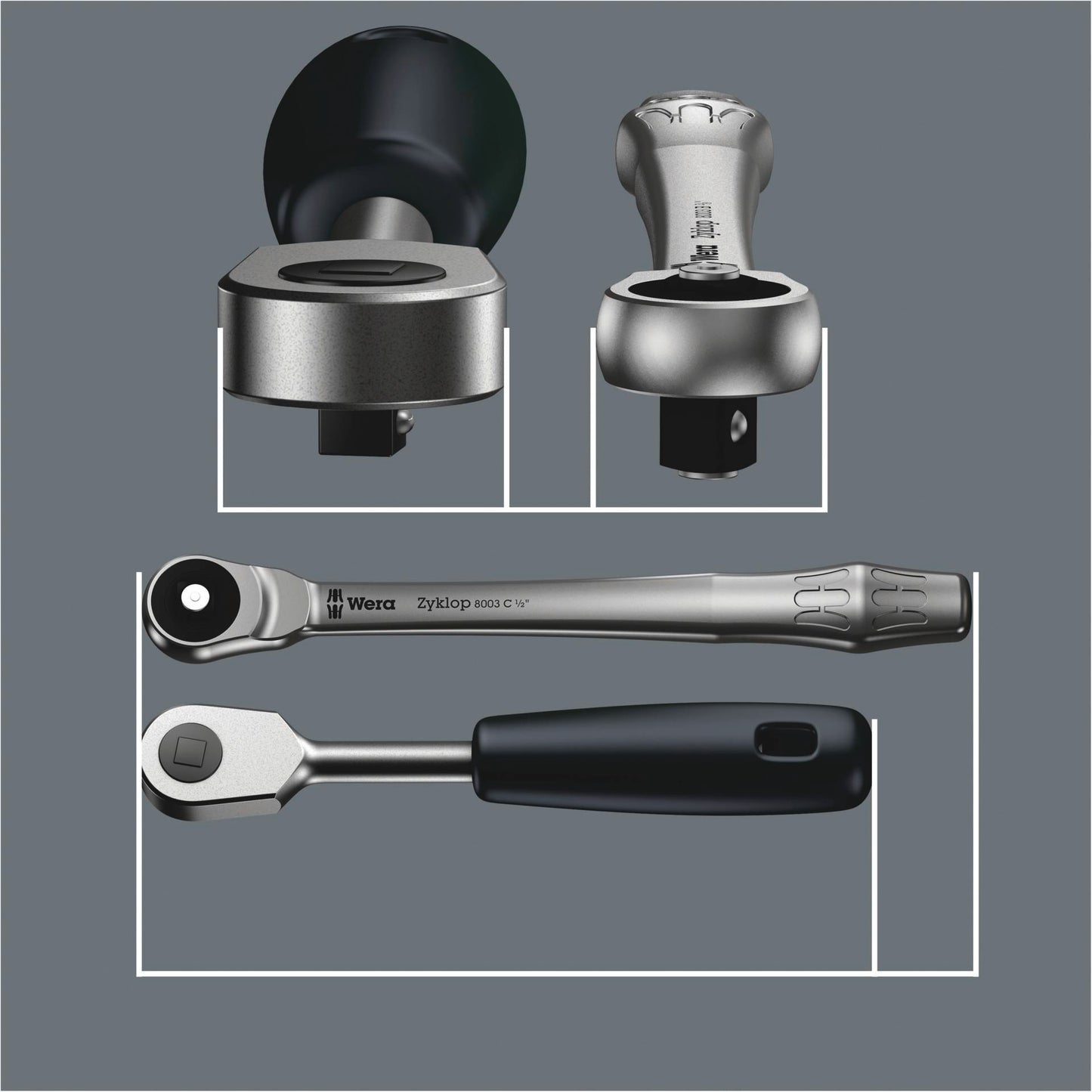 WERA 8003 C Zyklop met. ratchet 1/2  drive