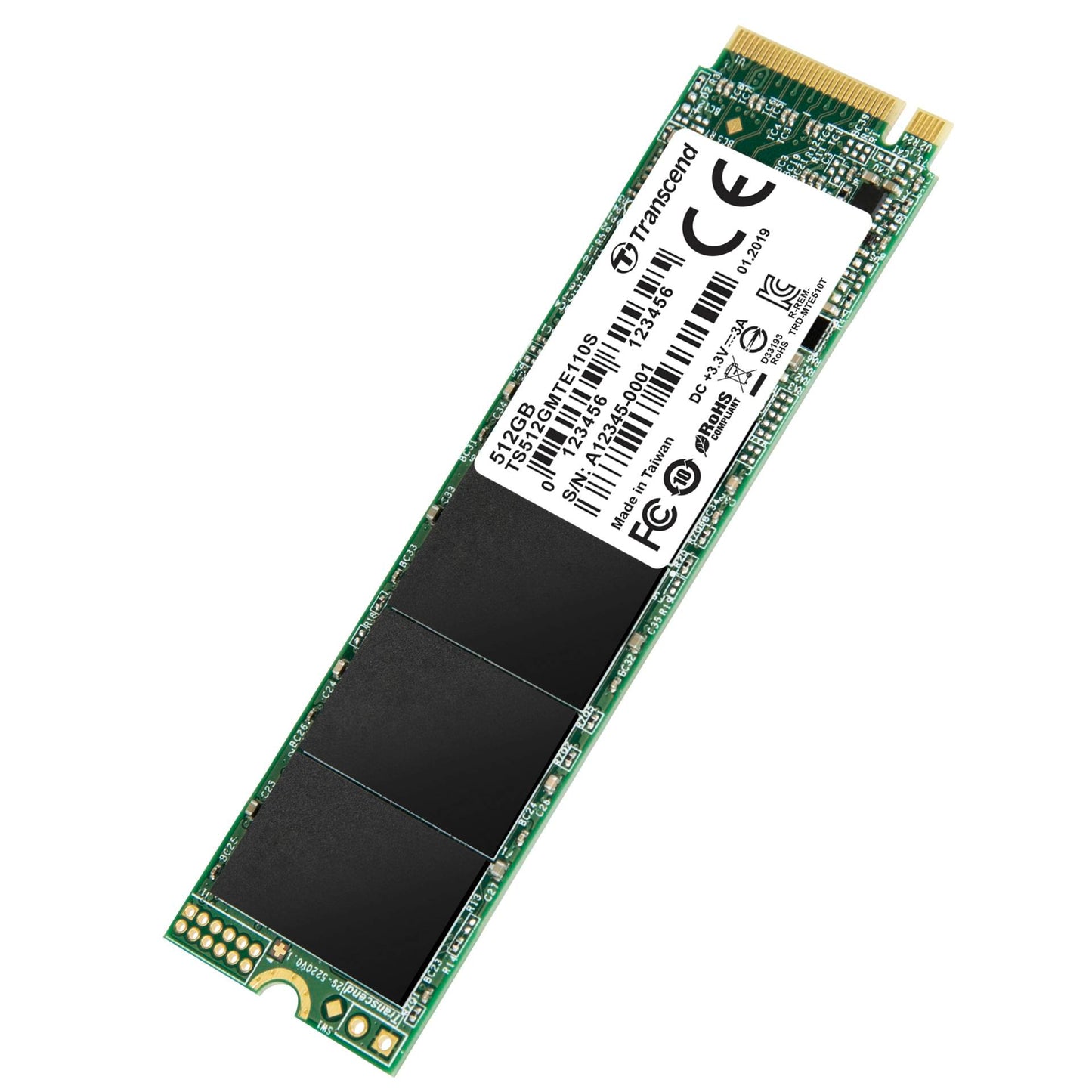 Transcend SSD MTE110S      512GB NVMe PCIe Gen3 x4