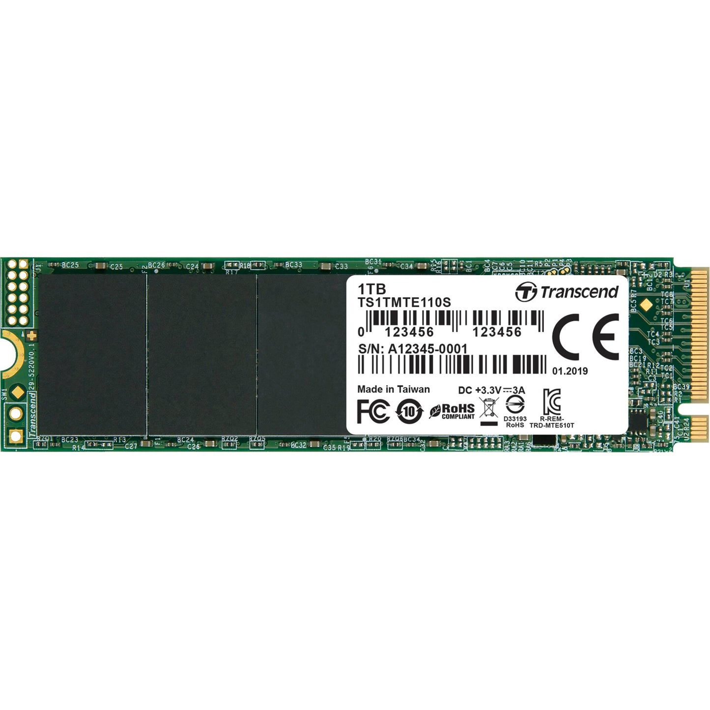 Transcend SSD MTE110S        1TB NVMe PCIe Gen3 x4