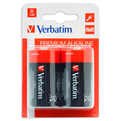 1x2 Verbatim Alkaline battery Mono D LR 20               49923
