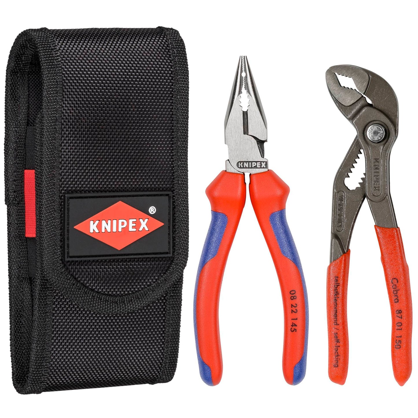 KNIPEX plier set 2pcs in belt pouch