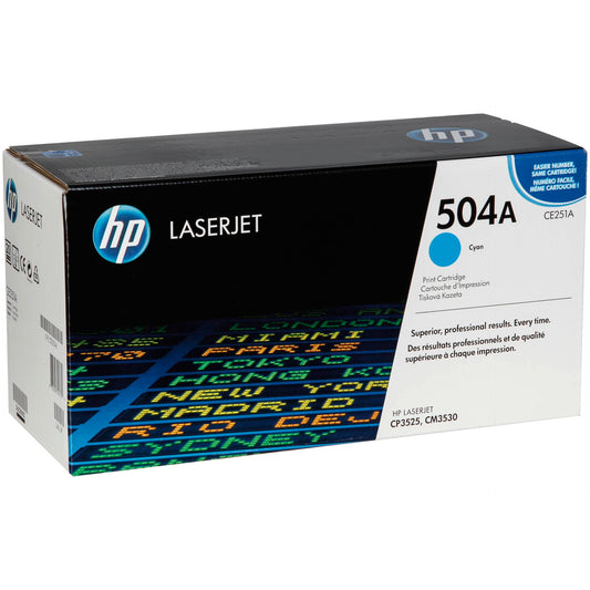 HP Toner CE 251 A cyan No. 504 A