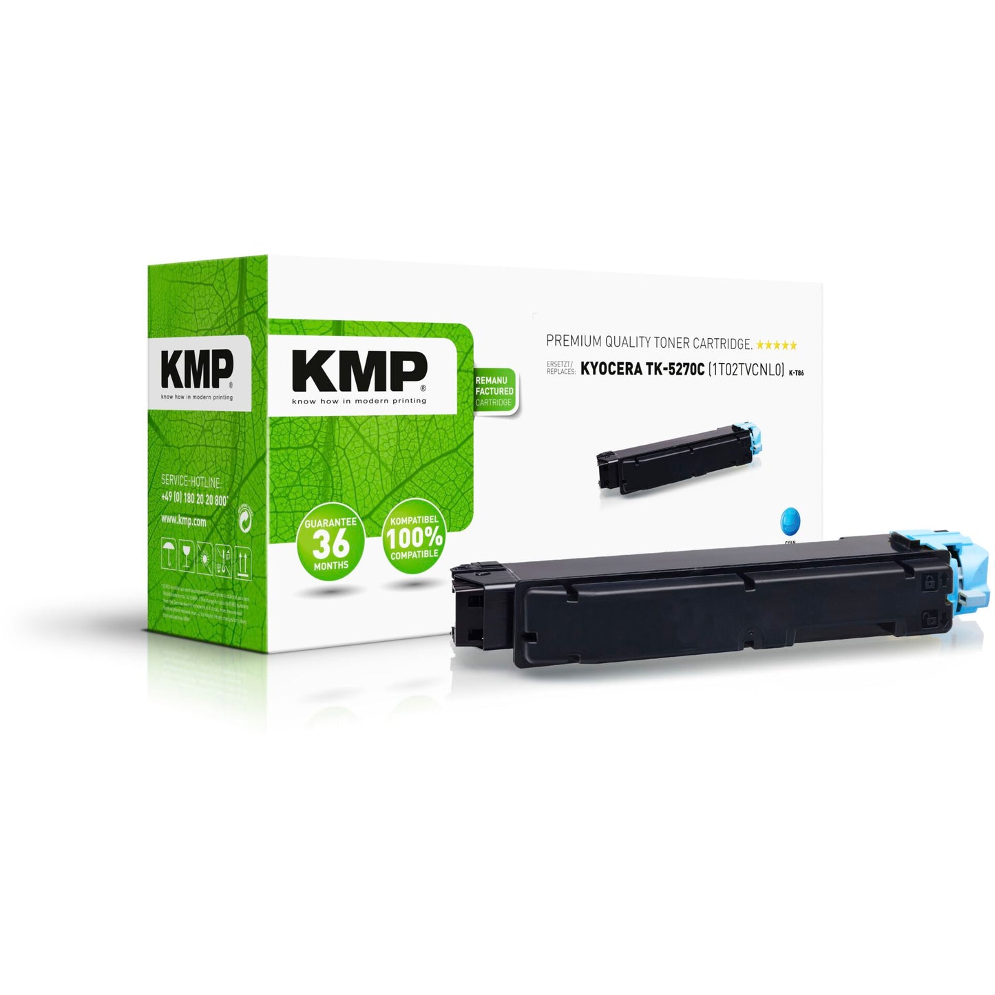 KMP K-T86 Toner cyan compatible w. Kyocera TK-5270 C