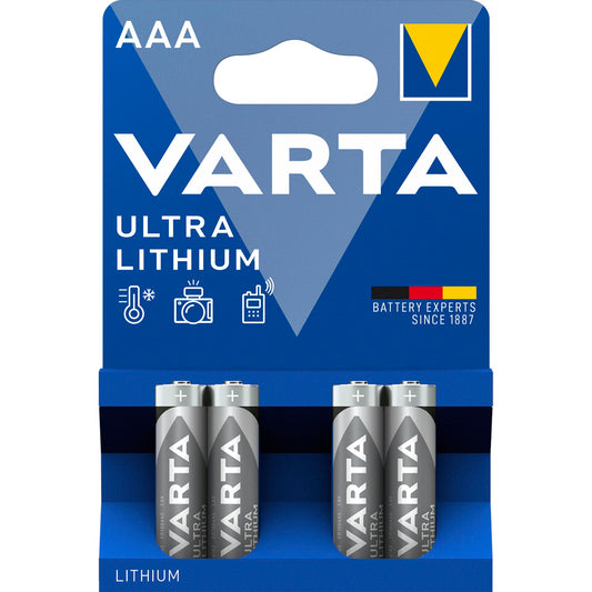 1x4 Varta Ultra Lithium Micro AAA LR03