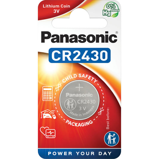 1 Panasonic CR 2430 Lithium Power