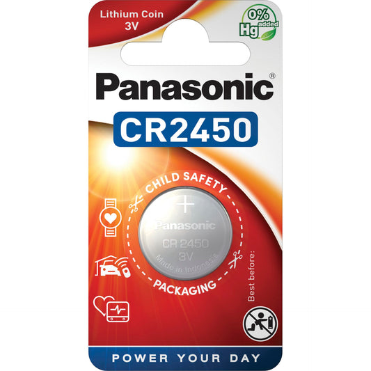 1 Panasonic CR 2450 Lithium Power