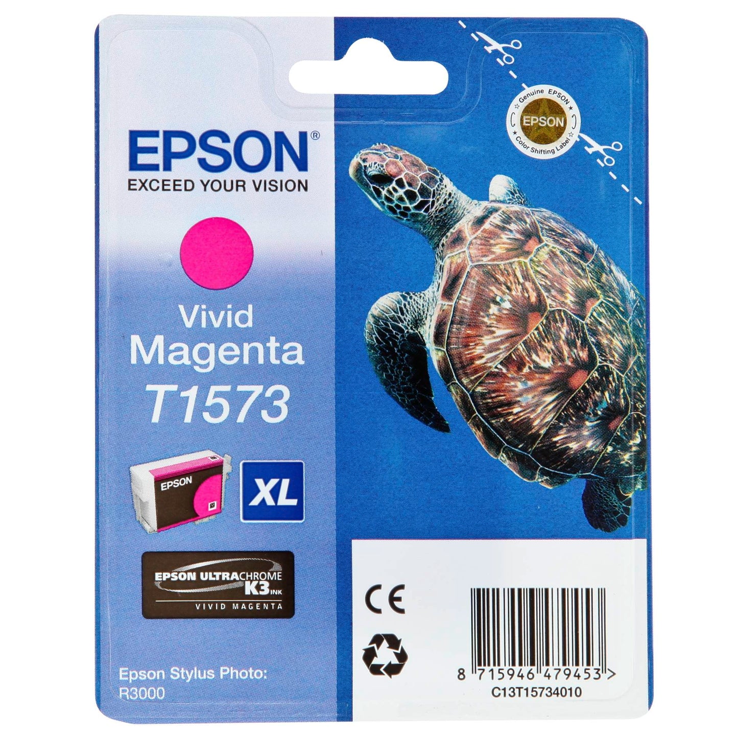 Epson ink cartridge vivid magenta T 157             T 1573