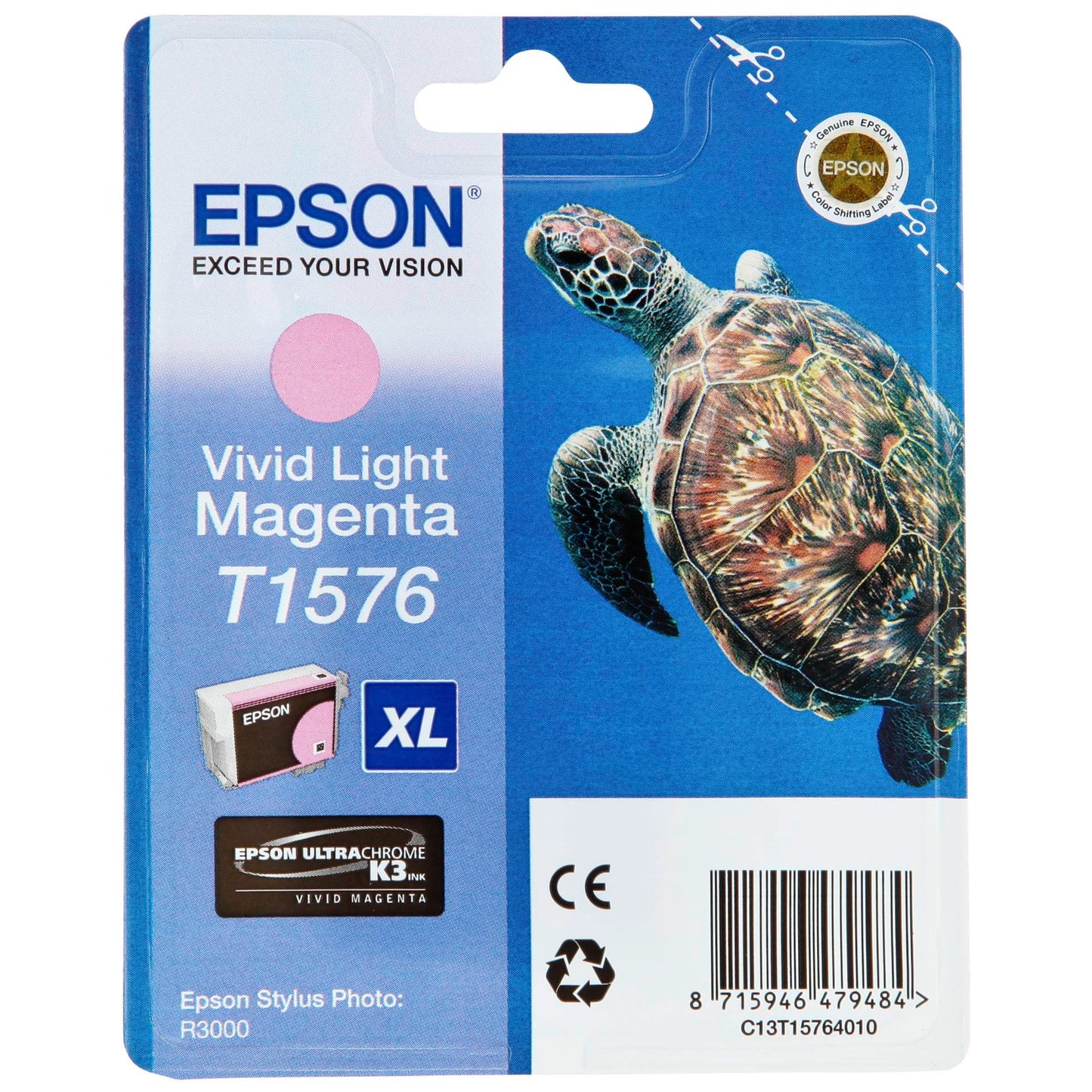 Epson ink cartridge vivid light magenta T 157             T 1576