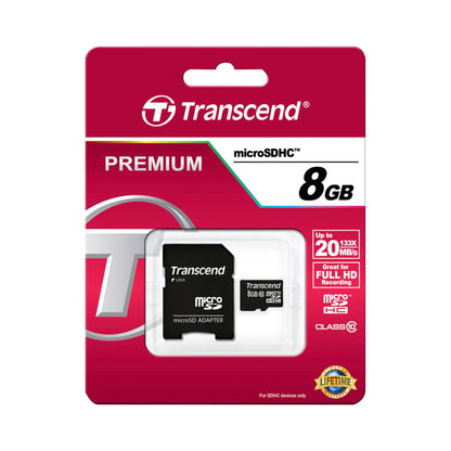 Transcend microSDHC          8GB Class 10 + SD-Adapter