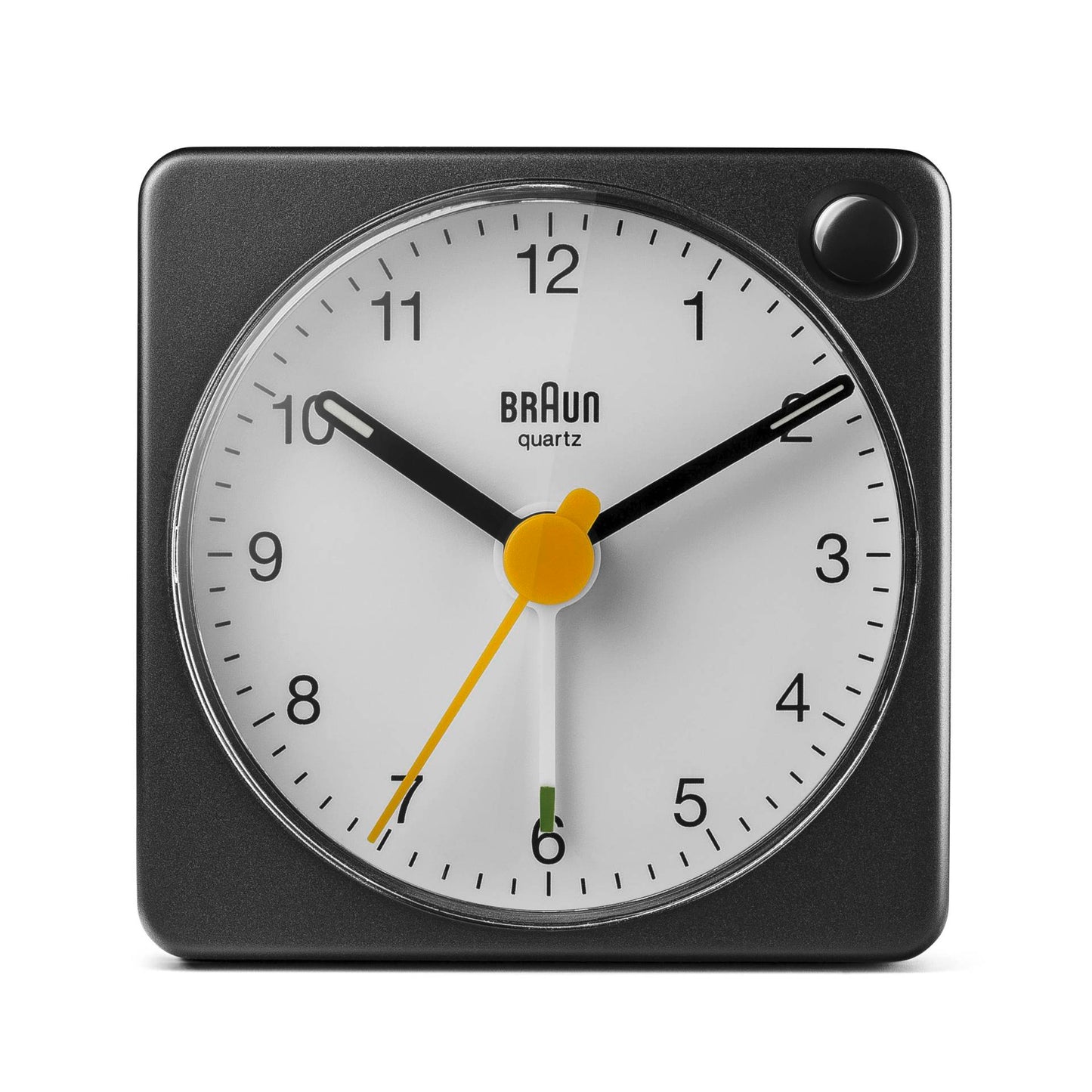 Braun BC 02 XBW quartz alarm black / white with light switch