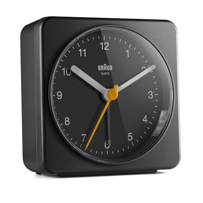 Braun BC 03 B quartz alarm clock analog black