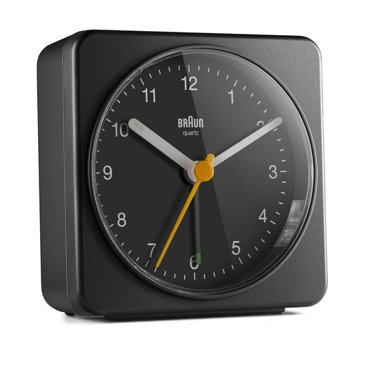 Braun BC 03 B quartz alarm clock analog black