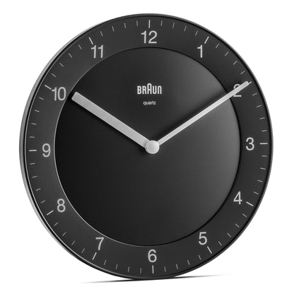 Braun BC 06 B Quartz wall clock analog black