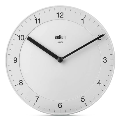 Braun BC 06 W Quartz wall clock analog white