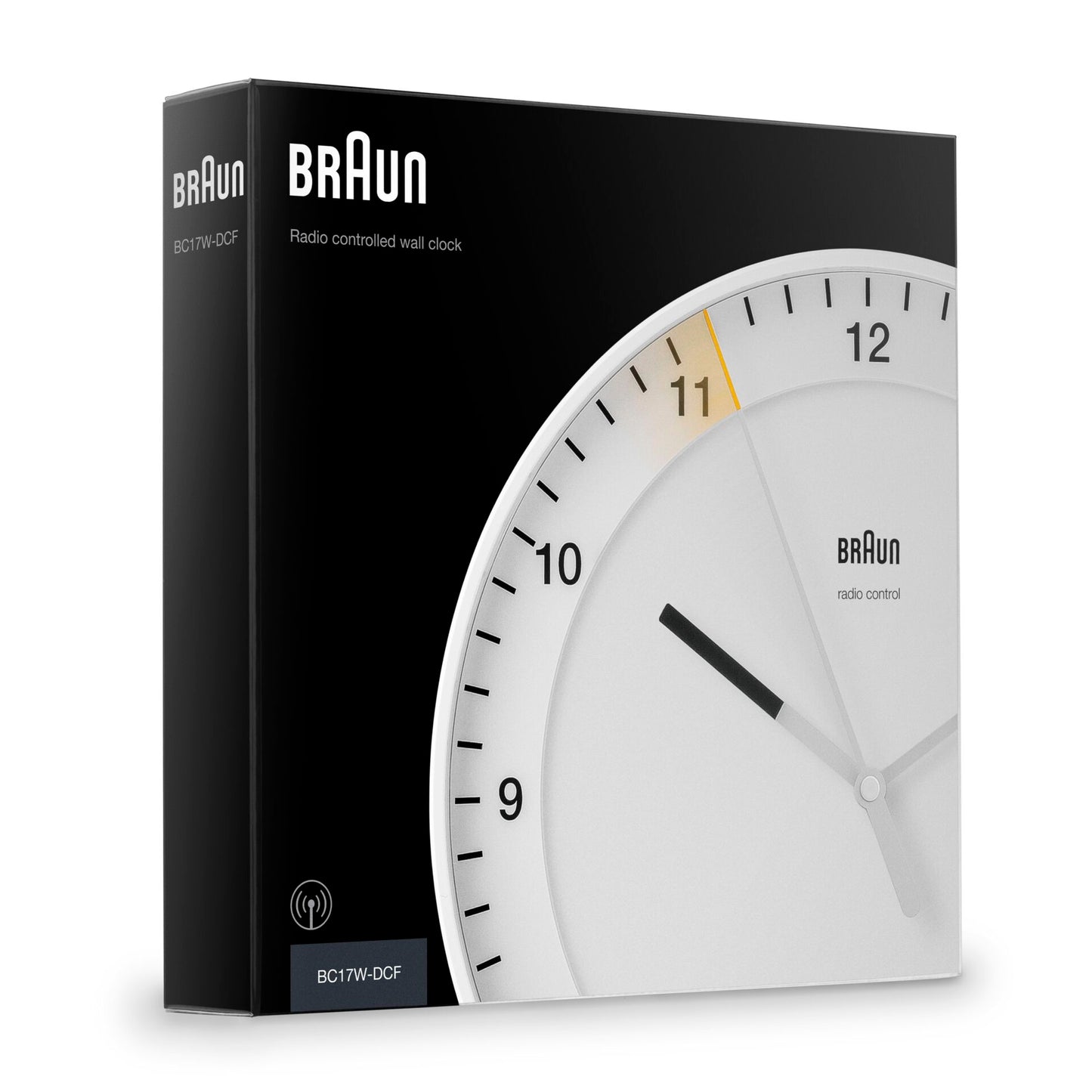 Braun BC 17 W-DCF radio wall clock white