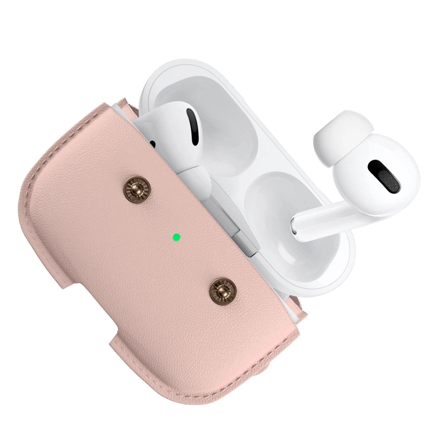 Woodcessories AirCase AirPod Pro Leather Necklace Case Old Rose