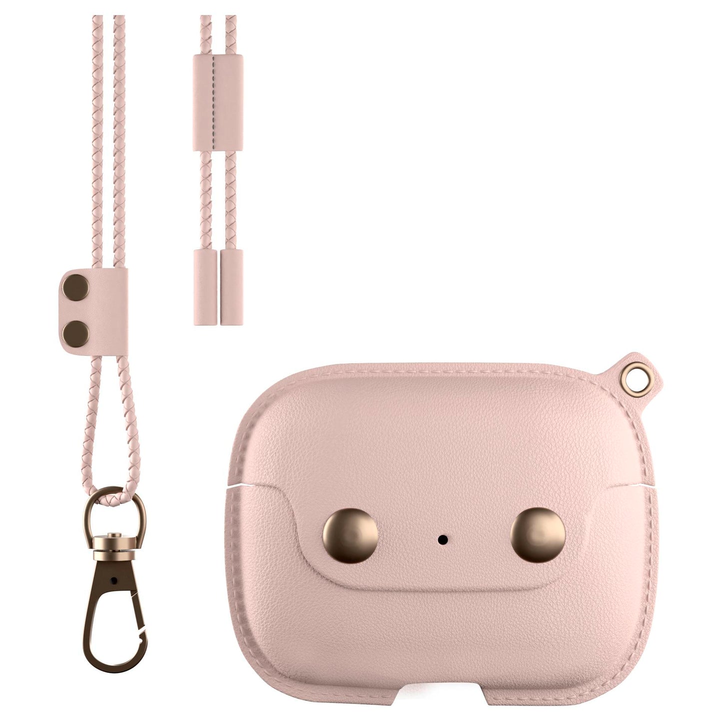 Woodcessories AirCase AirPod Pro Leather Necklace Case Old Rose
