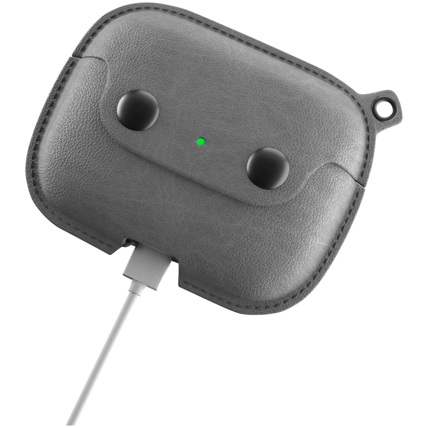 Woodcessories AirCase AirPod Pro Leather Necklace Case Stone Gray