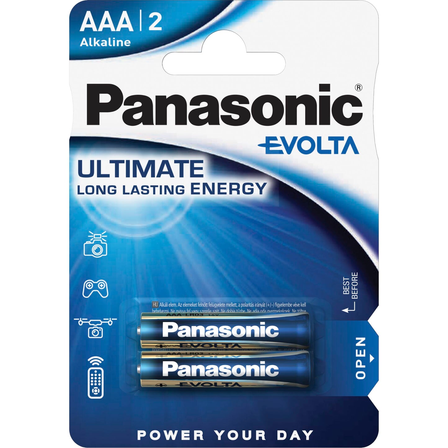 1x2 Panasonic Evolta LR 03 Micro AAA                  LR03EGE/2BP