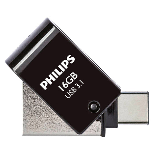 Philips 2 in 1 OTG          16GB USB 3.1 + USB C Midnight Black