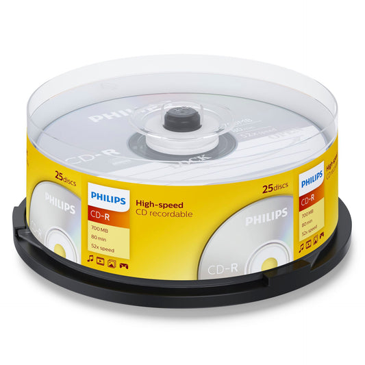1x25 Philips CD-R 80Min 700MB 52x SP