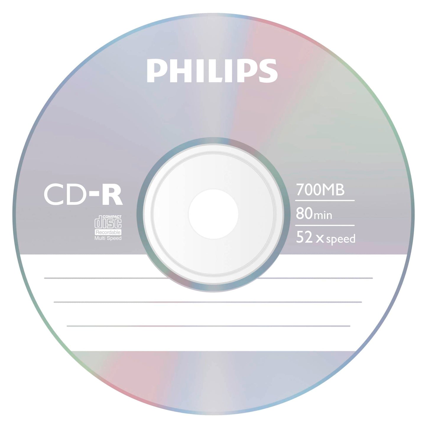 1x25 Philips CD-R 80Min 700MB 52x SP