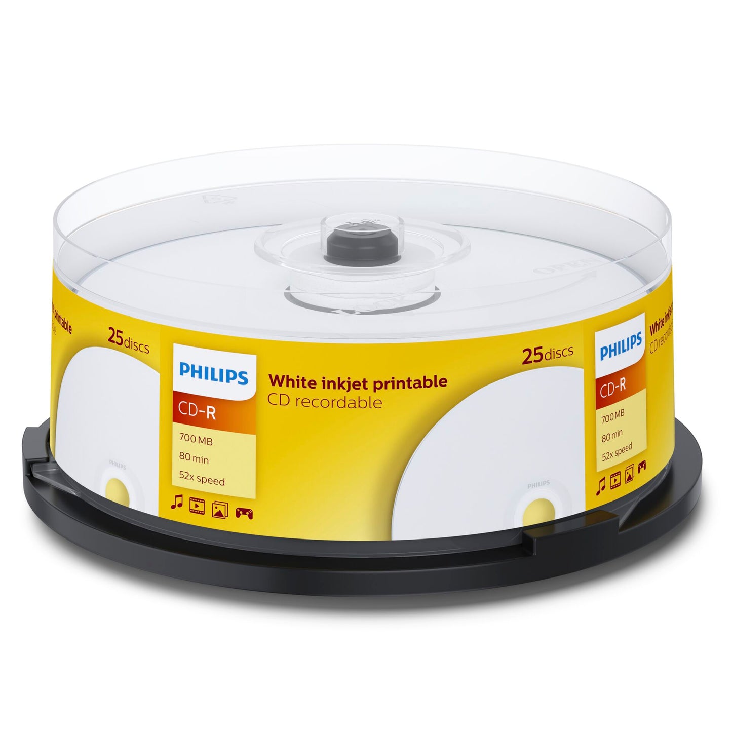 1x25 Philips CD-R 80Min 700MB 52x IW SP