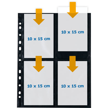 Herma fotophan 10x15 vertical 10 Sheets black 7785