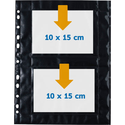 Herma fotophan 10x15 horizontal 10 Sheets black 7786