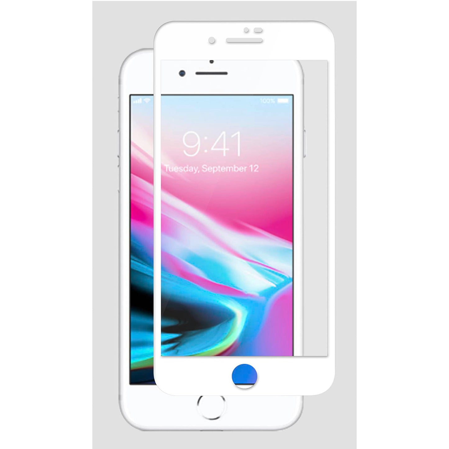 Woodcessories 3D Premium Glass iPhone 6+/ 7+/ 8+ White