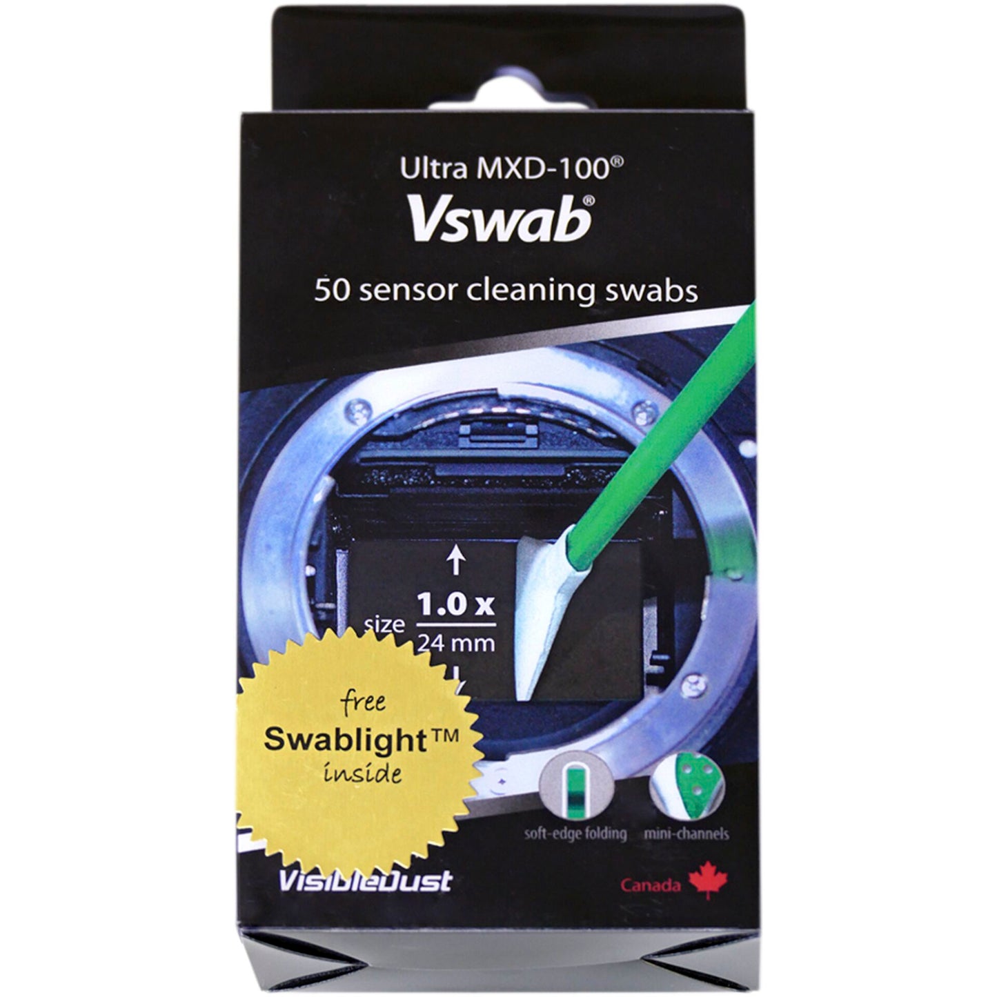 Visible Dust MXD100 Green 1.0x Vswabs bulk 50 pcs.