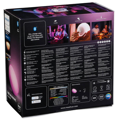 whilips Hue Go LED Light BT 520lm White Color Ambiance Akku