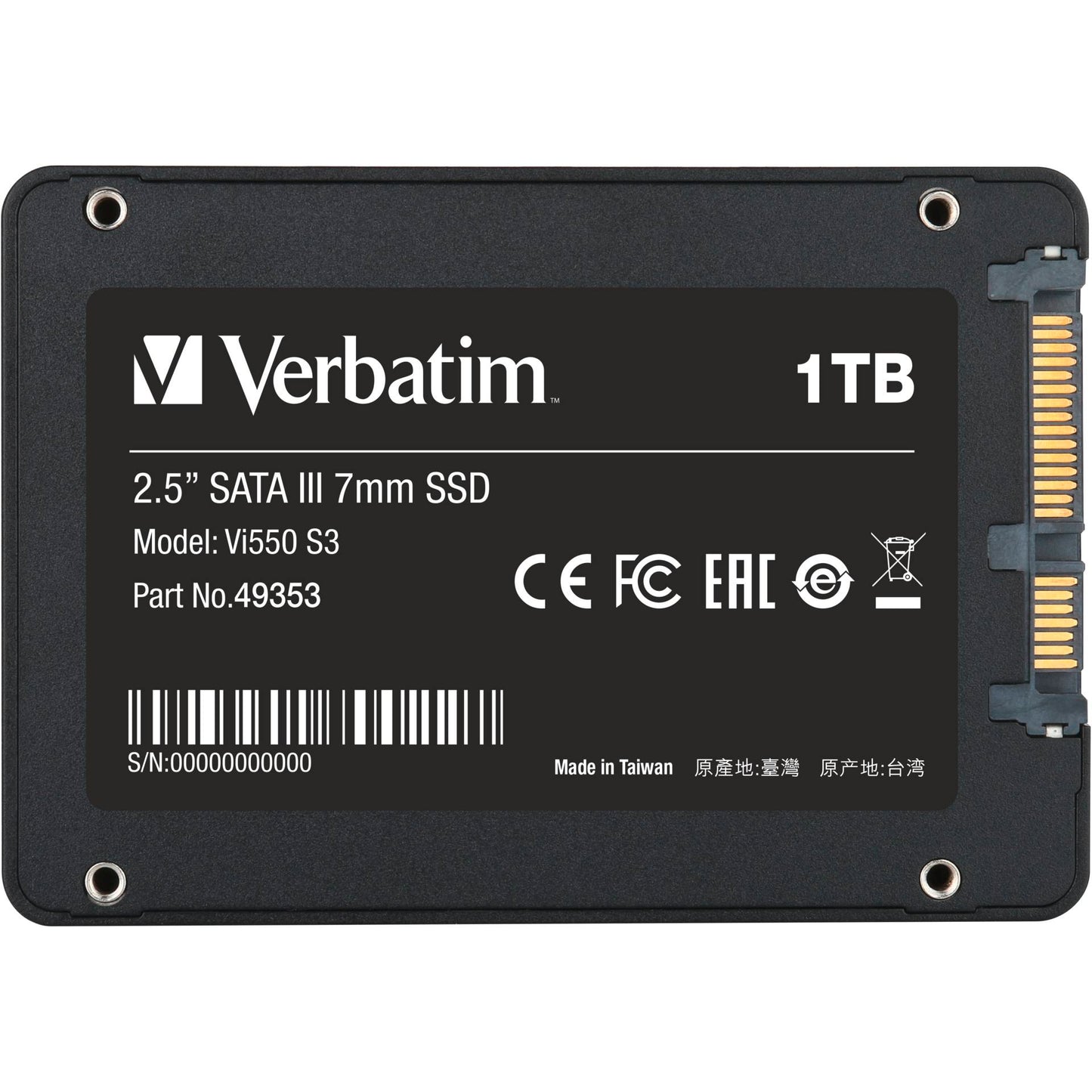 Verbatim Vi550 S3 2,5  SSD   1TB SATA III                   49353