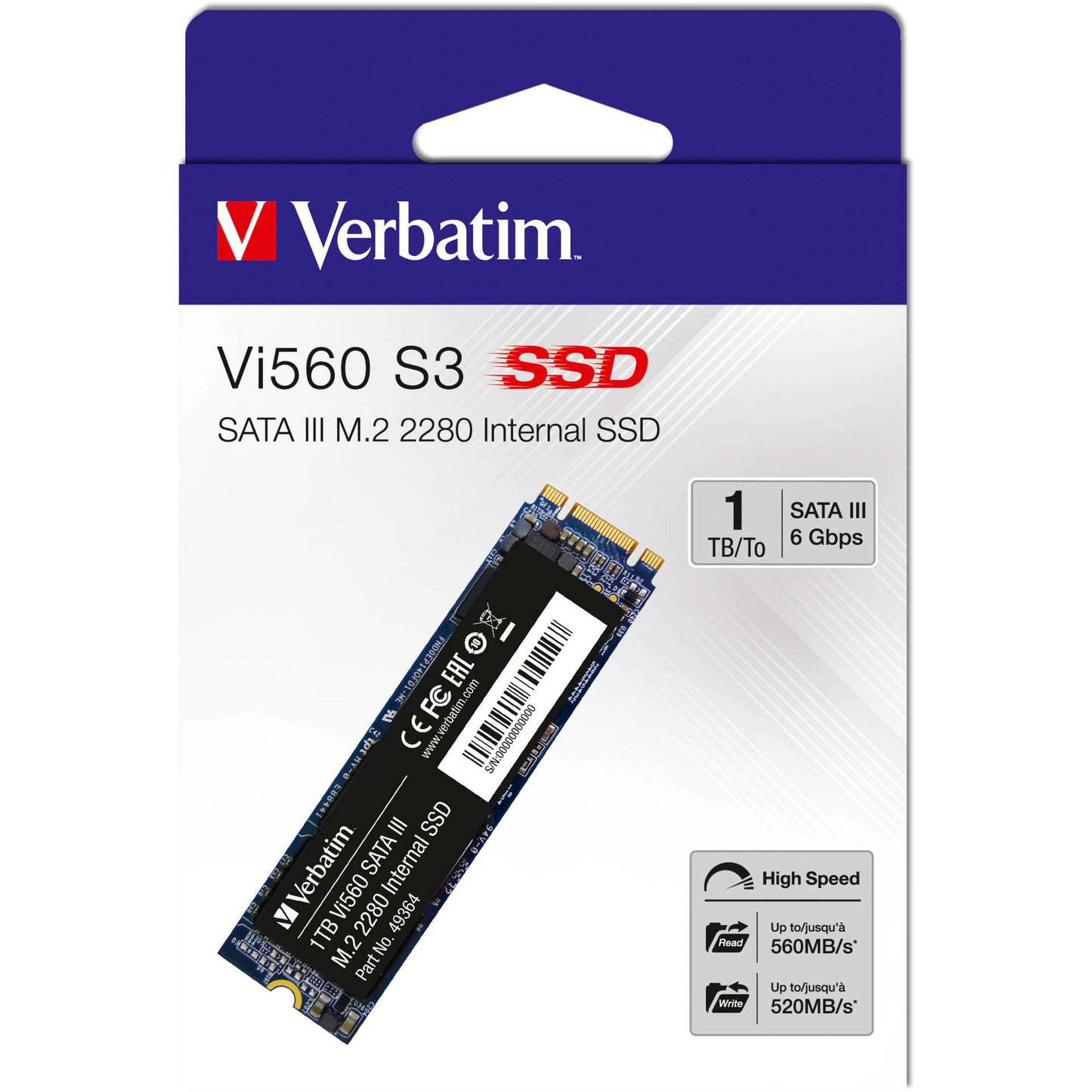 Verbatim Vi560 S3 M.2 SSD    1TB 49364