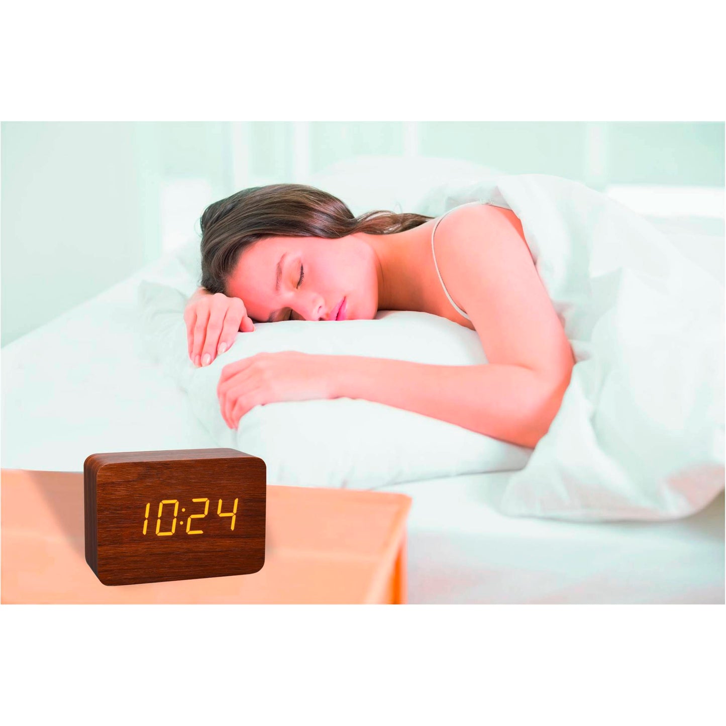 TFA 60.2549.08 CLOCCO Alarm Clock  brown