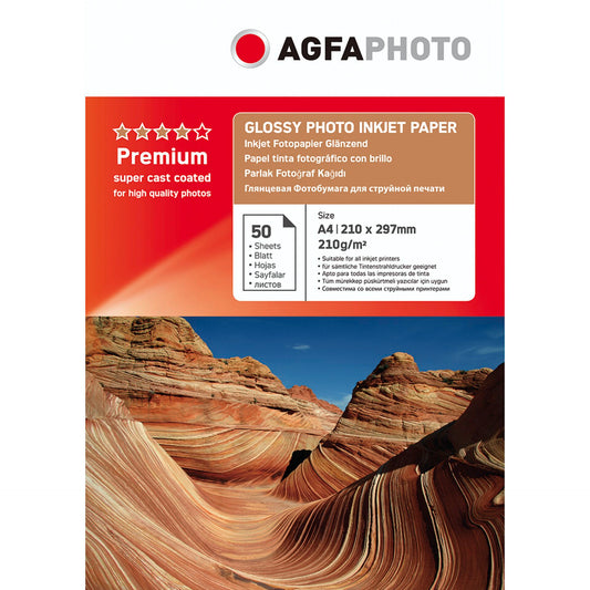 AgfaPhoto Photo Glossy Paper 210 g A 4 50 Sheets