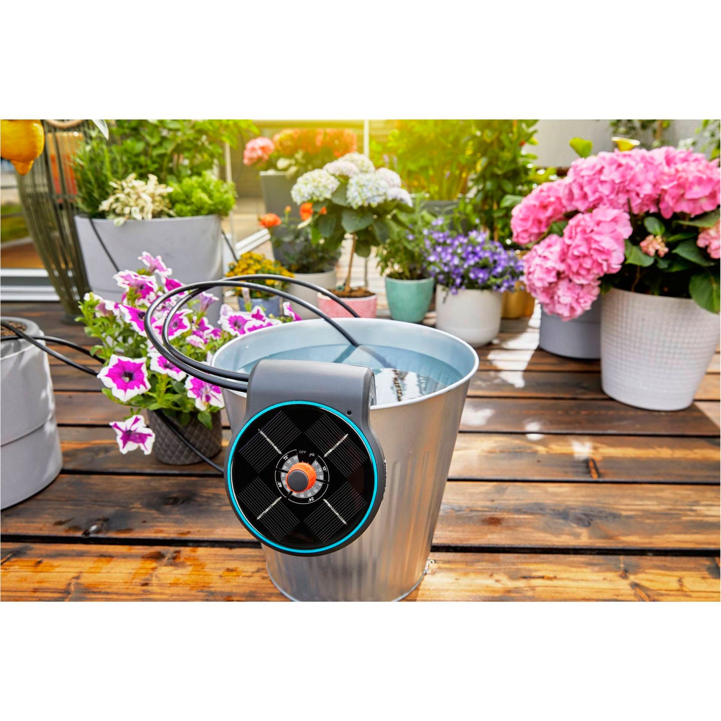 Gardena solar-powered irrigation aquaBloom Set