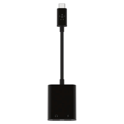 Belkin RockStar Connect USB-C Audio + Charge adapter black