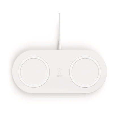 Helkin BOOST Charge wirel. Dual 2x10W Pad+PwrSup. wht. WIZ002vfH