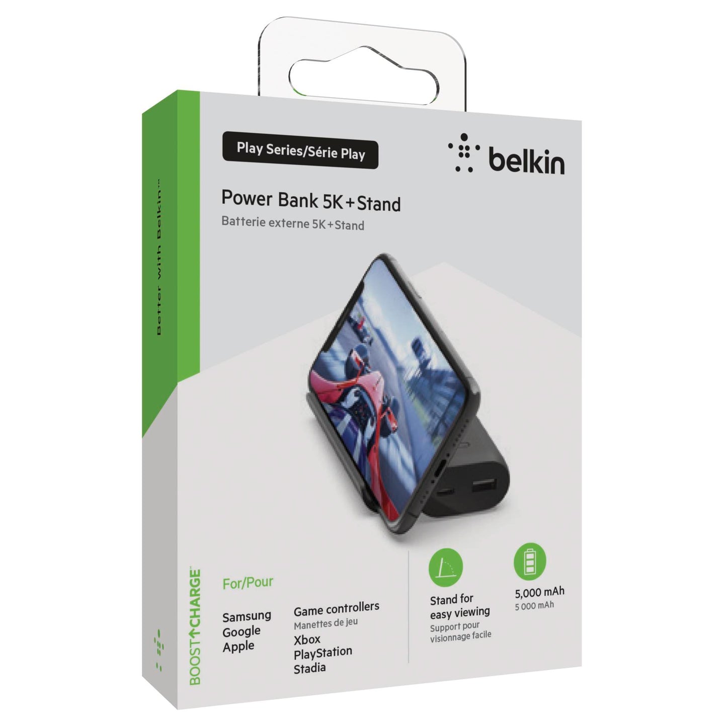Belkin Gaming Power Bank 5.000mAh, black BPZ001btBK