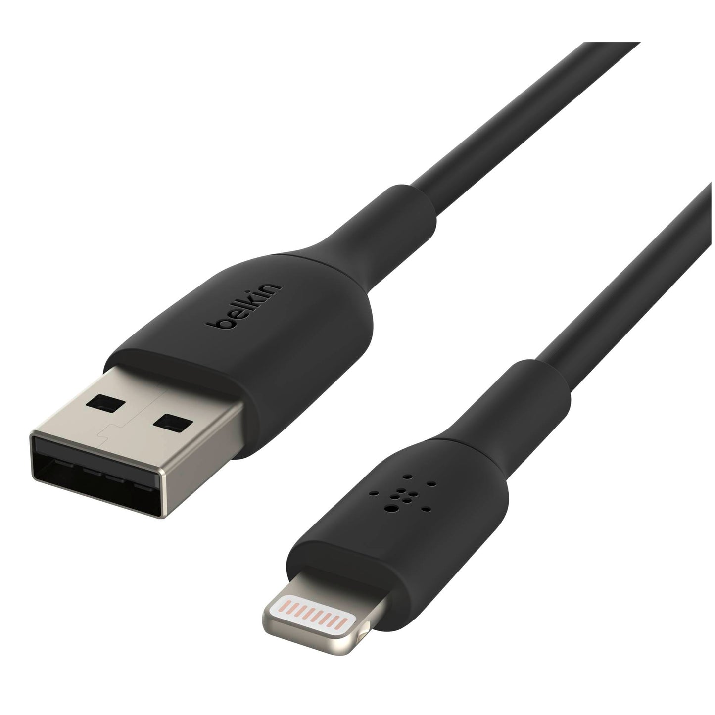 Belkin Lightning to USB-A Cable 15cm, PVC, black, mfi cert.