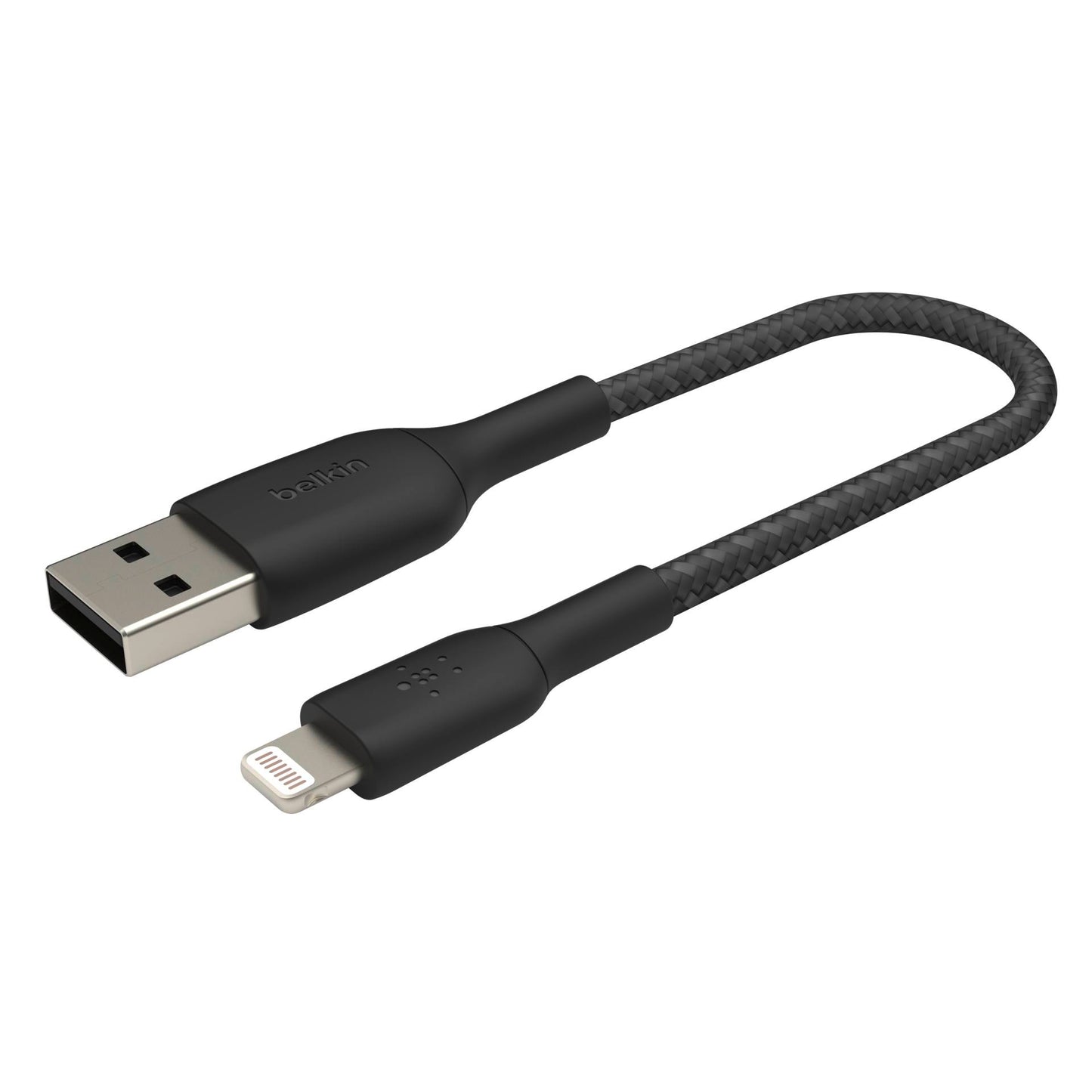 Belkin Lightning Cable 15cm, coated, mfi cert., black