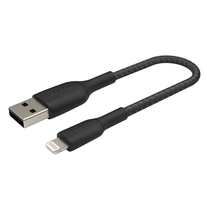 Belkin Lightning Cable 15cm, coated, mfi cert., black