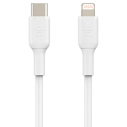 Belkin Lightning/USB-C Cable 1m PVC, mfi certified, white
