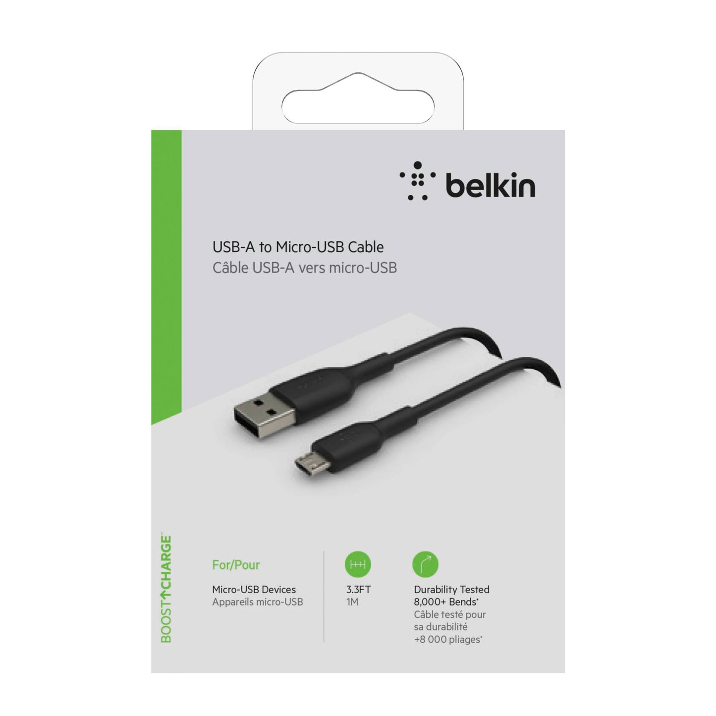 Belkin Micro-USB/USB-A 1m PVC black CAB005bt1MBK