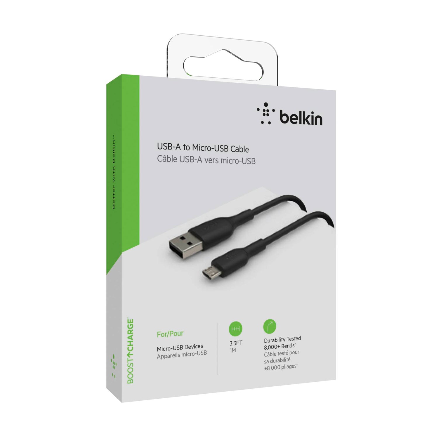 Belkin Micro-USB/USB-A 1m PVC black CAB005bt1MBK